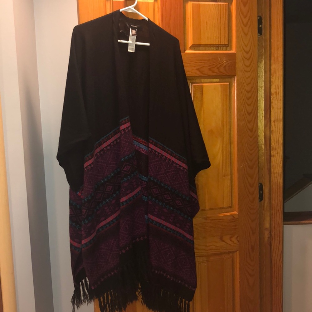 Southwestern style poncho
